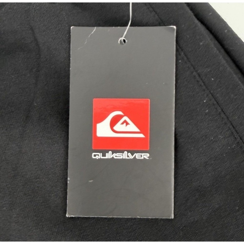 Quiksilver Jogger Sweatpants Black Drawstring Fleece Men's XL NWT Pockets - Picture 5 of 7